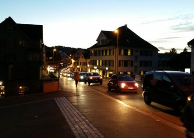 Zürcherstrasse West, Murgbrücke, Feierabend, 2015